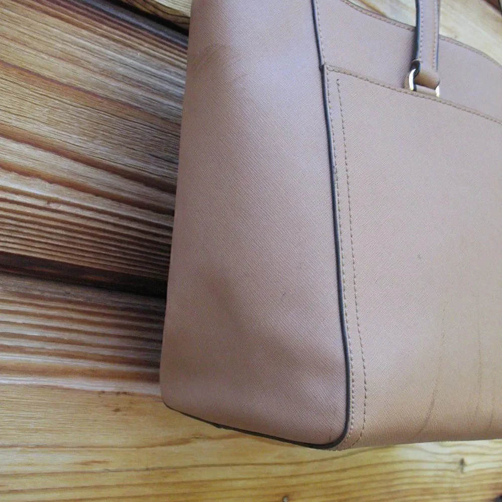 Tory Burch Robinson Small Tan Cardamom Bag Tote